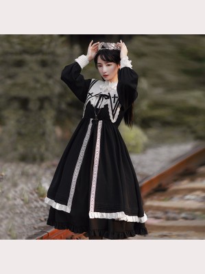 Homeless Lolita Style Dress OP by Withpuji (WJ08)